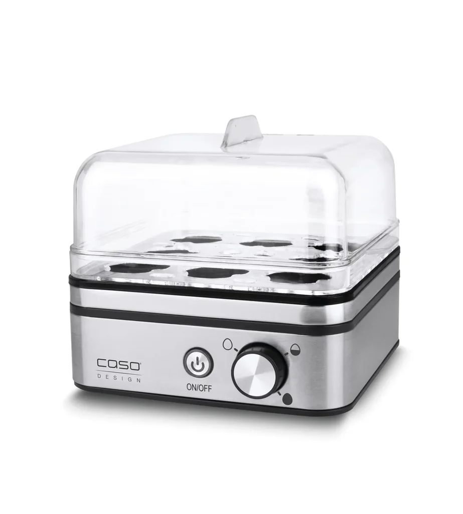 Egg cooker, for 8 eggs, stainless steel, 400 watts