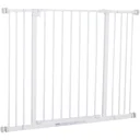 Dog barrier metal white 72-107x76 cm