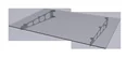 Stainless steel canopy HD/LT 140 clear, 140 x 90 x 16 cm, stainless steel, laminated safety glass (VSG) 8 mm clear