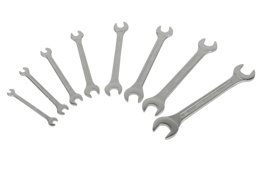 8-piece open-end wrench set