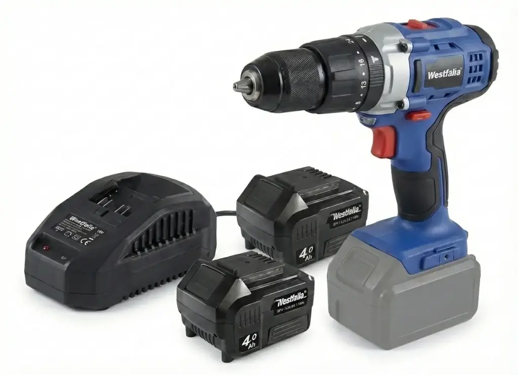 Snoerloze boorhamer 18 V Li-Ion inclusief 2 x 4 Ah accu's en lader