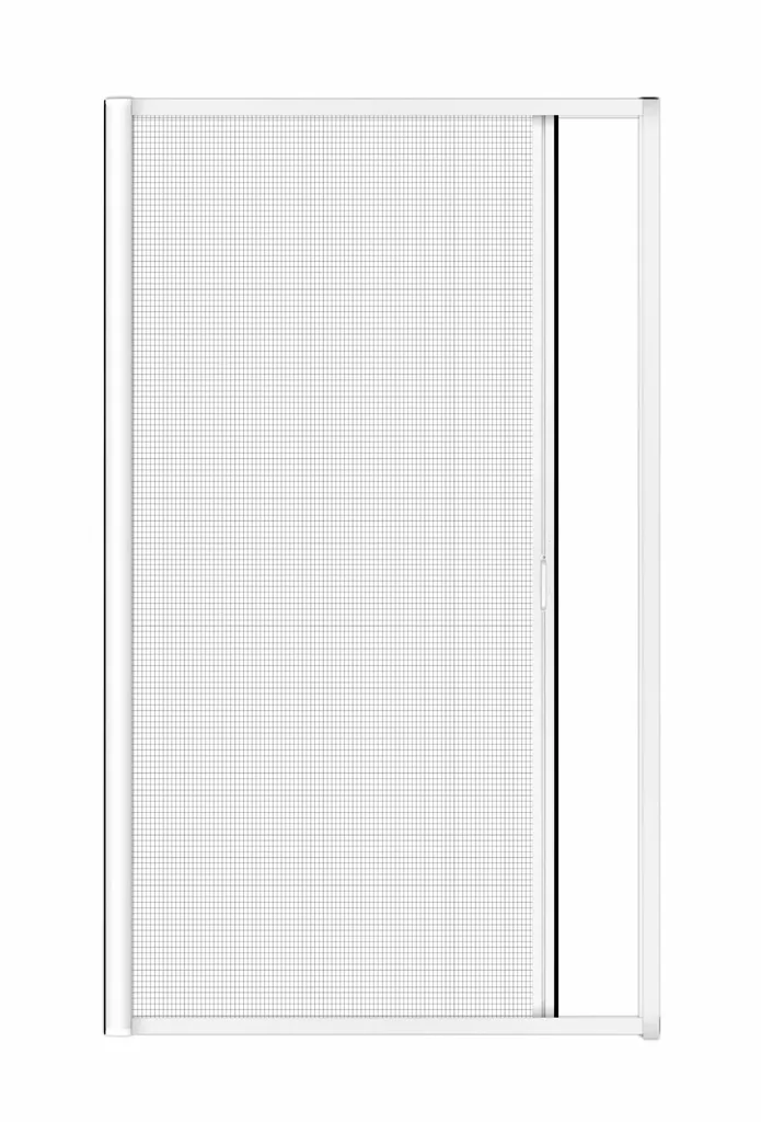 Insect screen roller blind for doors, 125 x 225 cm in white