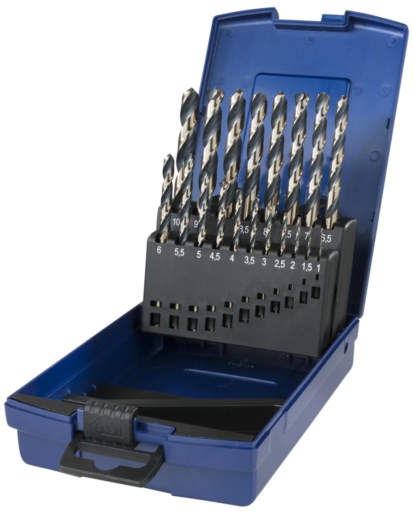 HSS twist drill set 19-piece