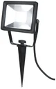 LED floodlight with ground spike, 20 watts