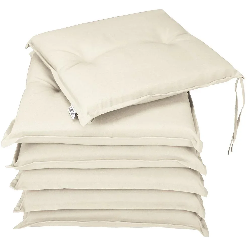 Seat cushions - set of 6 - Boston Cream - 43x39x5cm