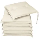Seat cushions - set of 6 - Boston Cream - 43x39x5cm