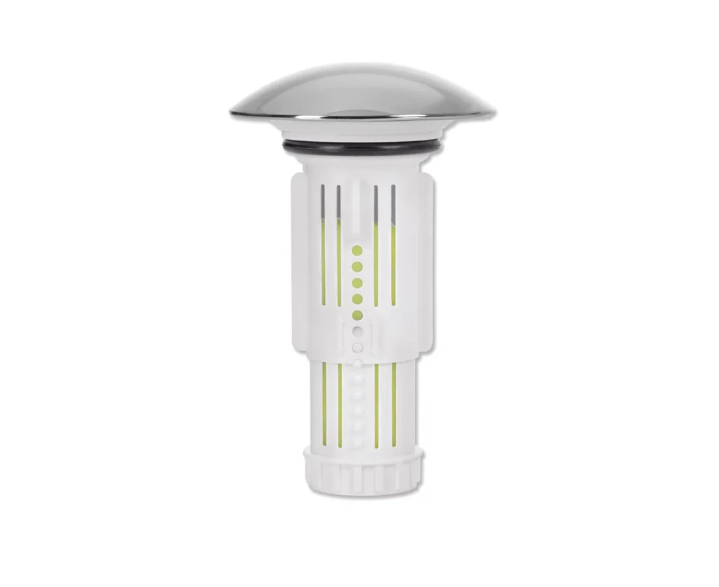 Drain Fairy with scented stone for sinks, apple-lemon