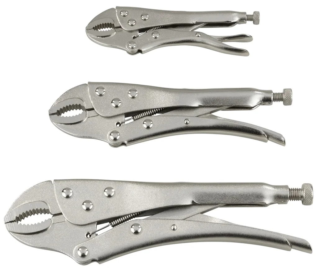 Universal grip pliers set, 3 pieces