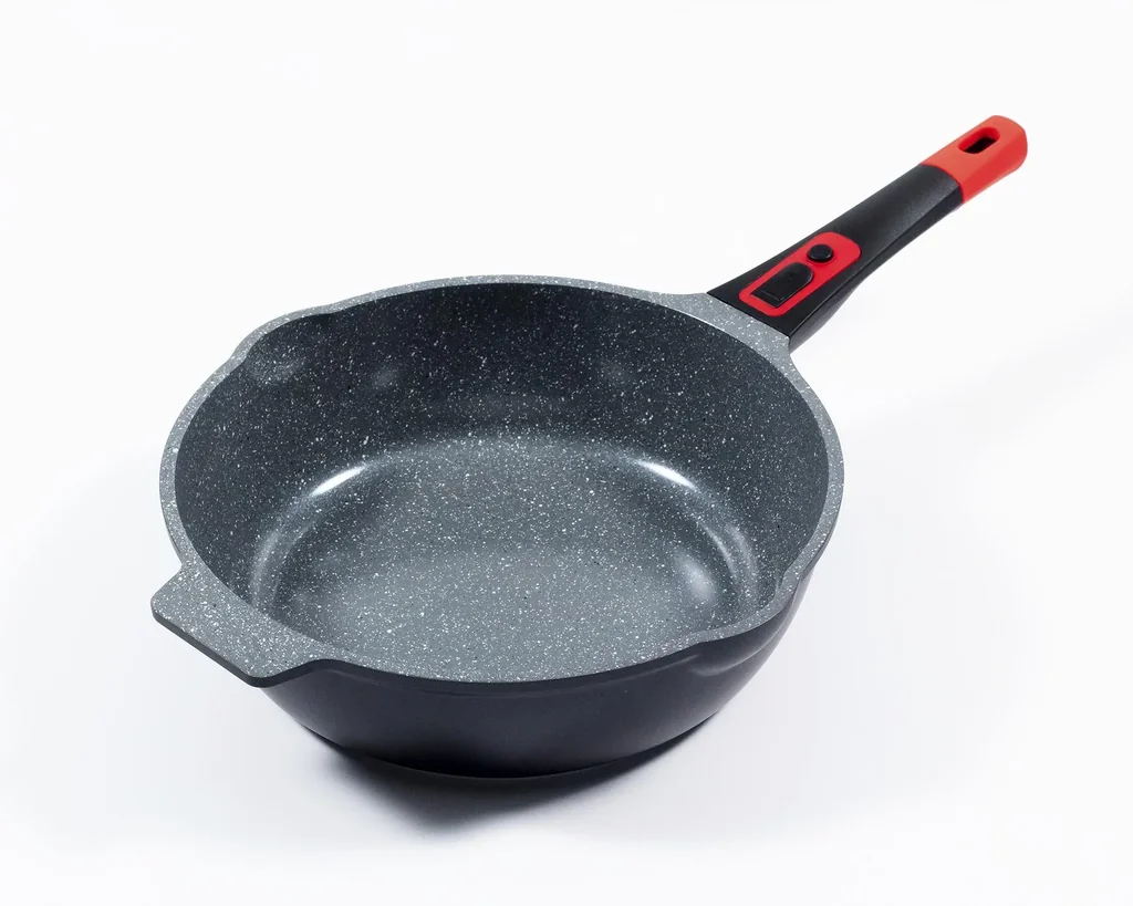 Click-Grip frying pan, cast aluminum, removable handle, 28 cm