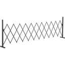 Extendable scissor gate dark brown