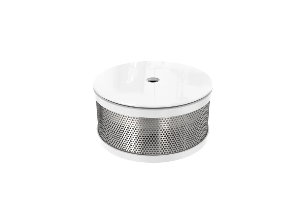 Mini smoke detector "CC-7" with extremely loud warning signal, VdS tested