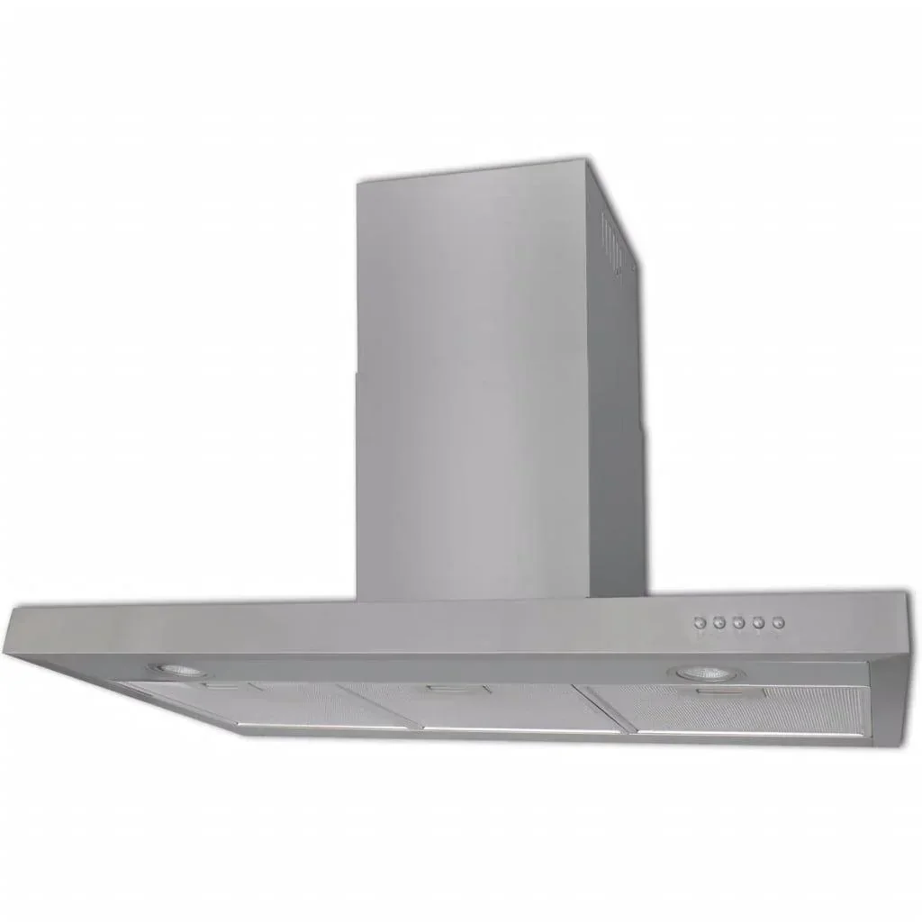 Extractor hood flat 900 mm stainless steel