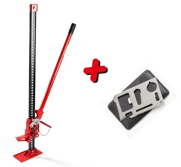 All-purpose jack "agri Shop" up to 2 t load capacity, free credit card multi-tool