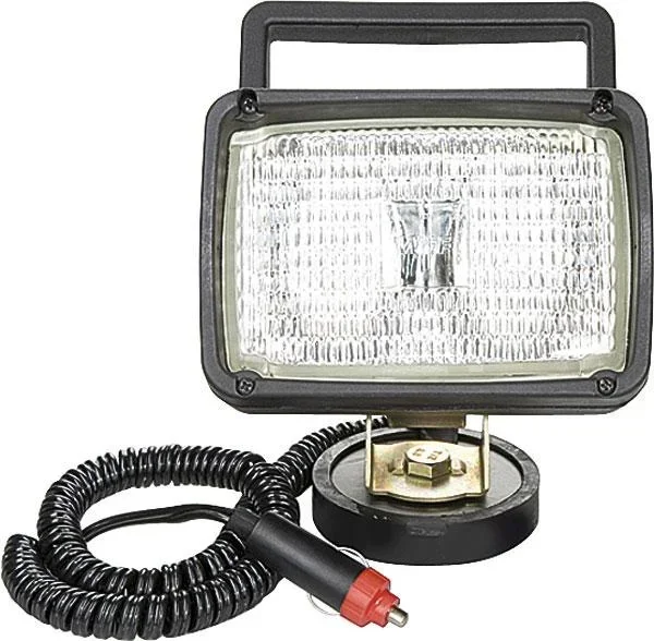 Work light with handle, on/off switch, approx. 2 m cable, 2-pin plug, magnetic base