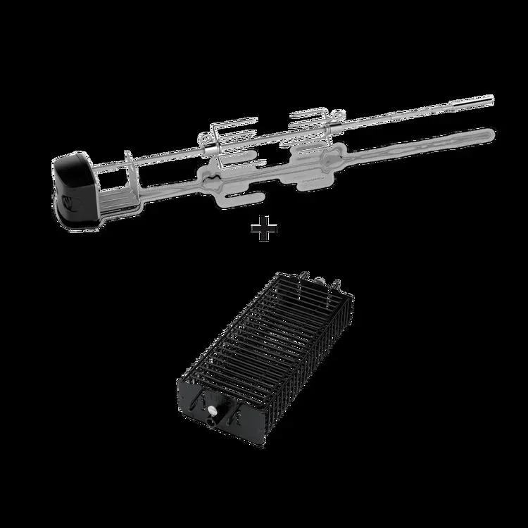 Premium rotisserie set for the Genesis II and Genesis II LX 200 and 300 series gas grills