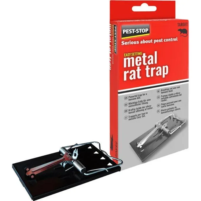 Pest-Stop metal rat trap