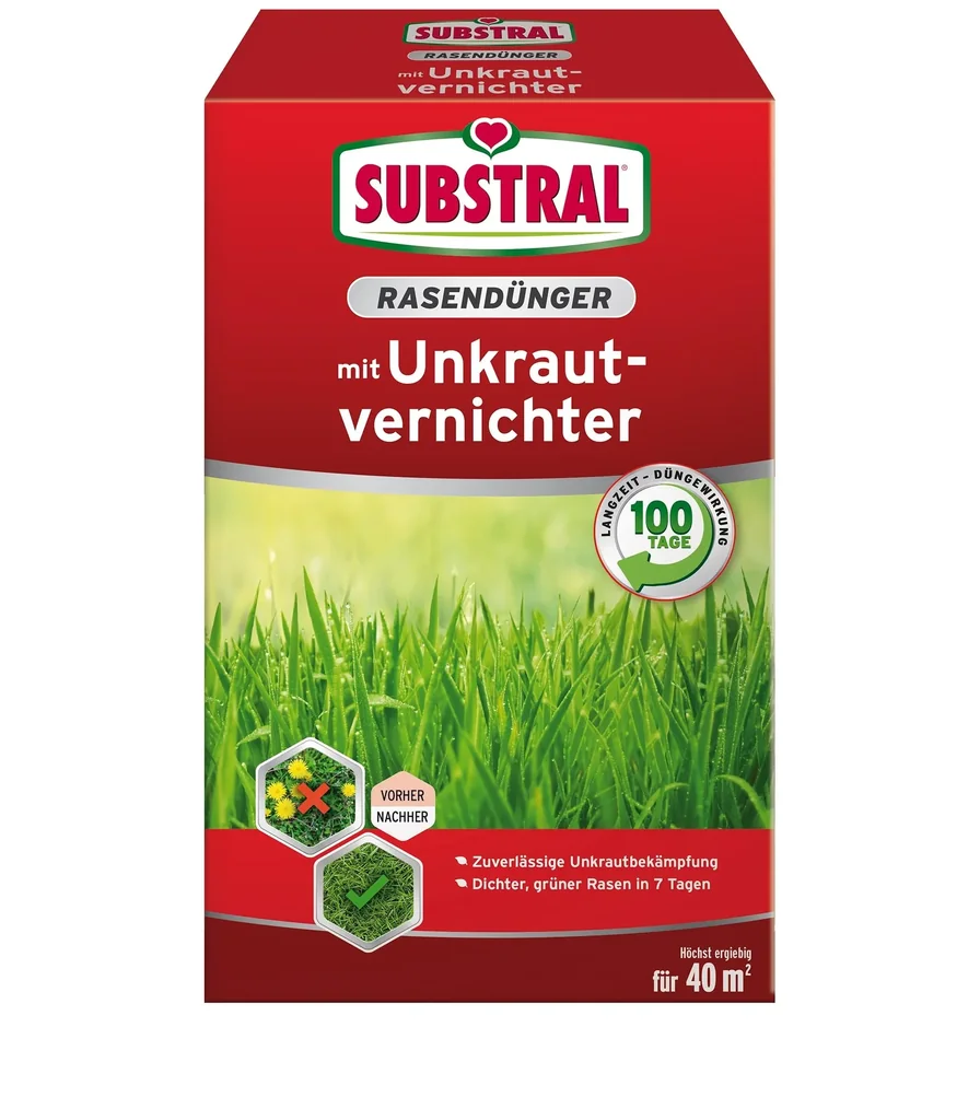 Lawn fertilizer with weed killer 800 g