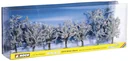 Winter trees, 7 pieces, approx. 8 - 10 cm high