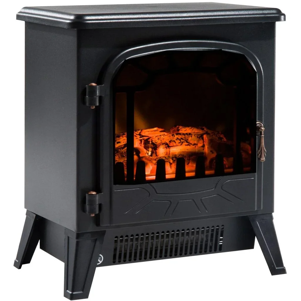 Electric fireplace with flame effect