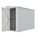 Tool shed wall decoration Lean To 58, silver metallic