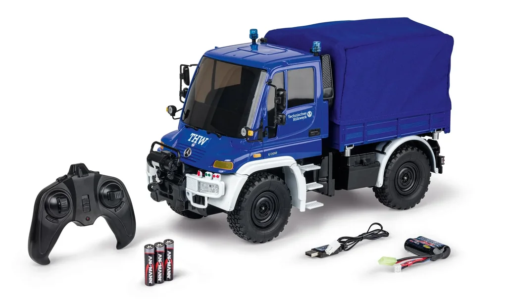 Vehicle MB Unimog U300 THW 2.4 GHz 100% RTR 1:12