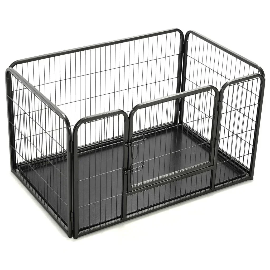 Puppy cage 125x80x70 cm steel