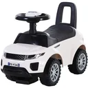 Ride-on car with horn and storage space