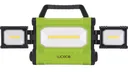 Swiveling LED work light with 3 light surfaces, 50 watts