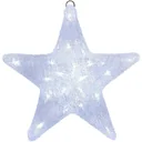 LED Acrylic Christmas Star | Bright White | 30 x 5 x 30 cm | For Indoor and Outdoor Use