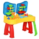 Children's sandpit table with 31-piece accessories
