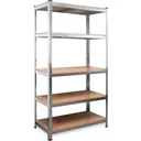 Metal storage rack / shelving unit with 5 shelves - 875kg capacity - (HxWxD) 180x90x40 cm - 175kg per shelf