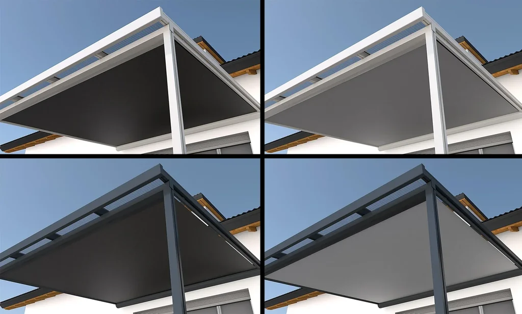 St. Tropez under-roof awning, 3 x 3 m, white, fabric 314028