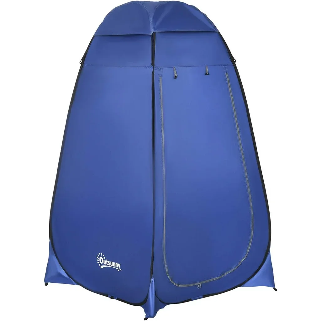Shower Tent - Toilet or Shower - Waterproof - Blue - Polyester - 120 x 120 x 190 cm