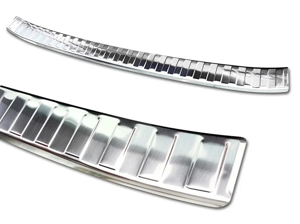Stainless steel loading sill protector, Mercedes A Class W 177, 2018>. OEM quality with soft, deburred edges.