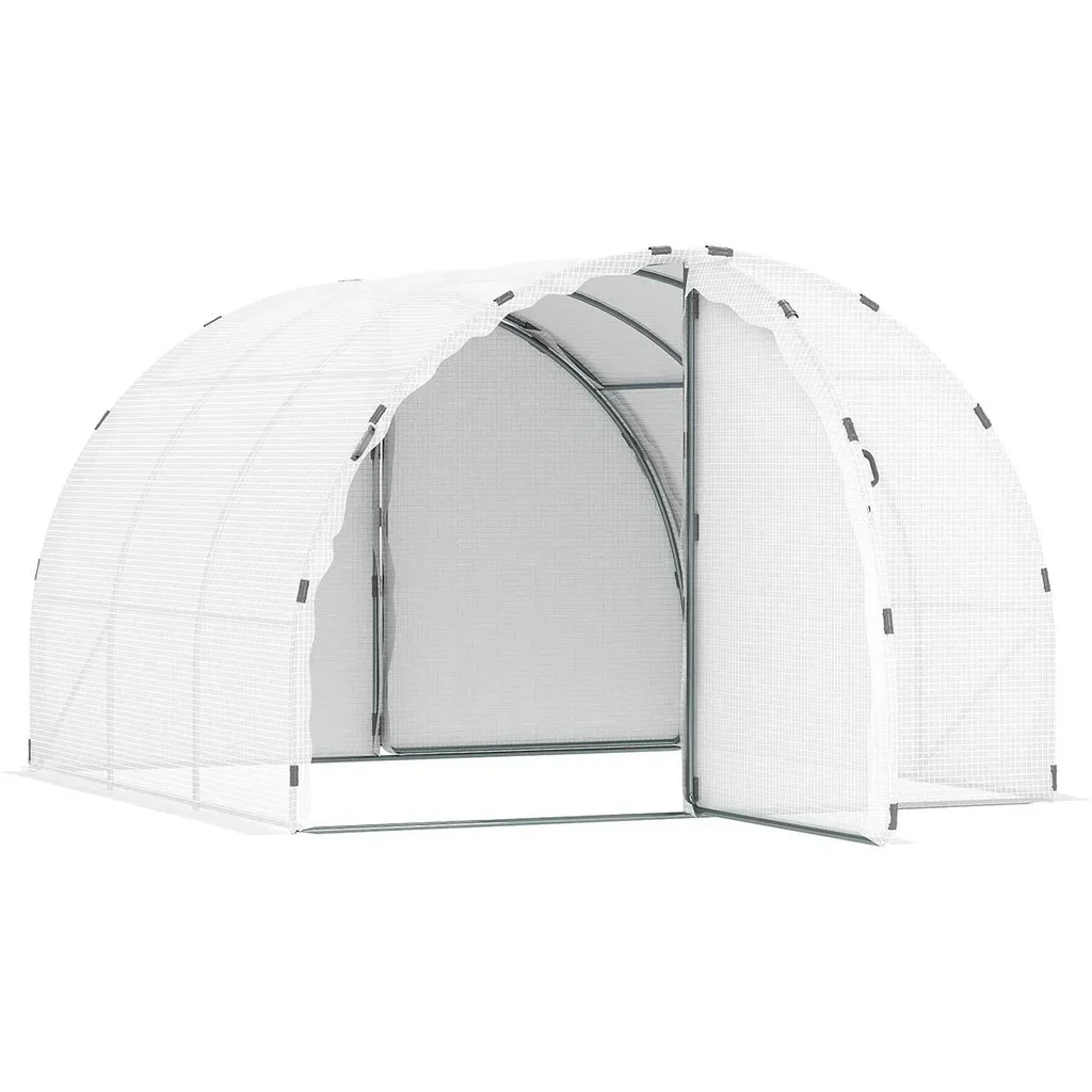 Plastic greenhouse walk-in greenhouse 287 x 292 x 195 cm garden tunnel plastic tunnel tunnel greenhouse greenhouse garden