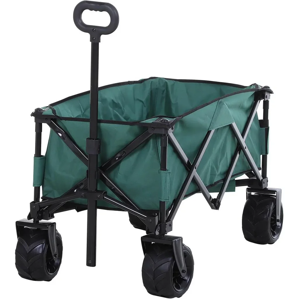 Handcart Foldable handcart 360° garden cart Transport cart with telescopic handle Adjustable handle height Beach cart