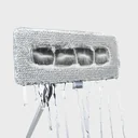 Facade and glass cleaning attachment