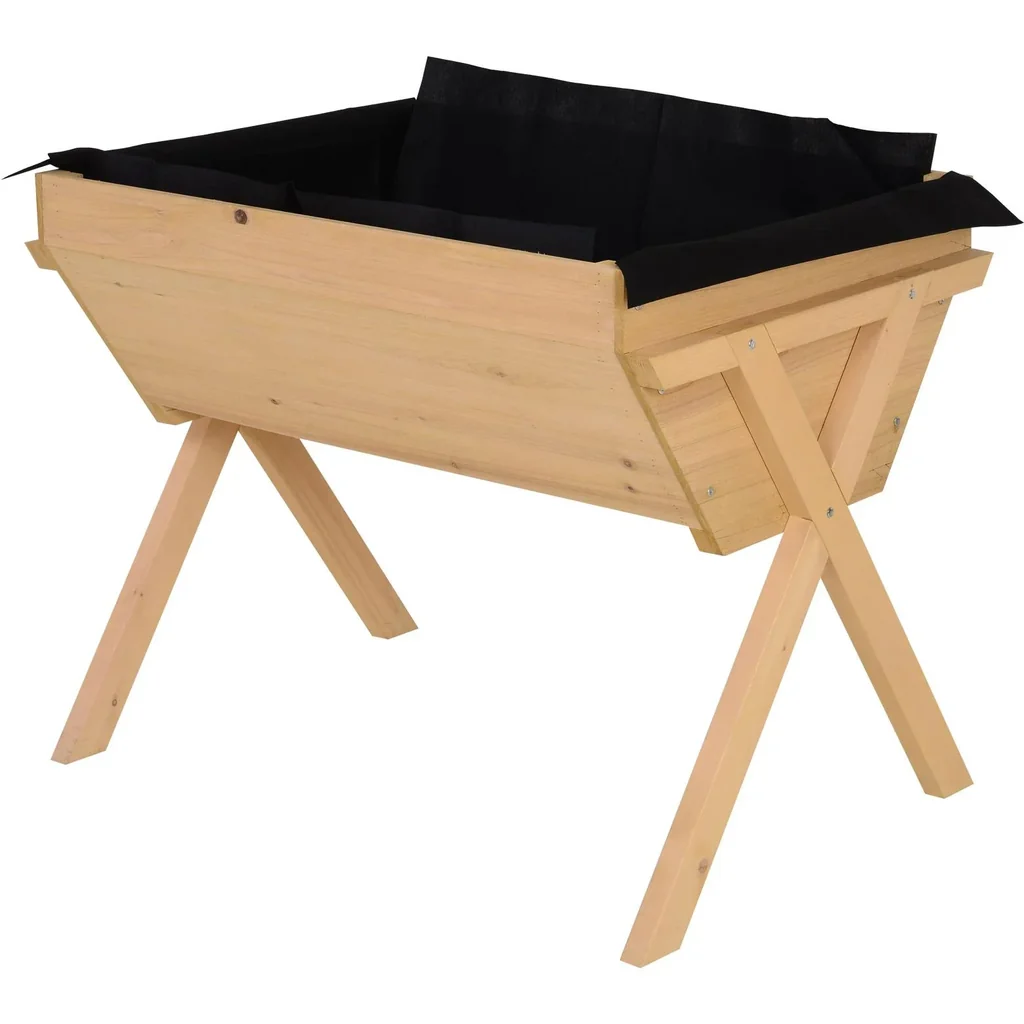 Raised bed with nonwoven fabric