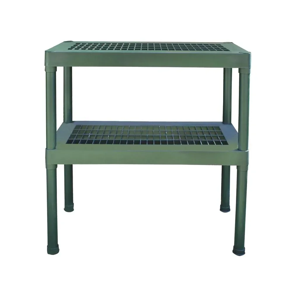 Planting table with 2 levels for plastic greenhouses