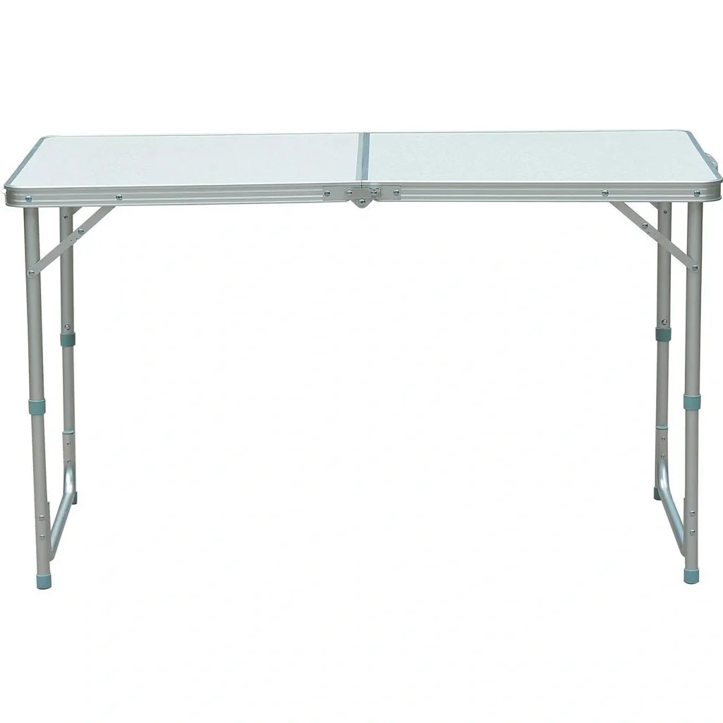 Camping table foldable suitcase table height adjustable 120x60cm
