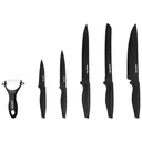 Kitchen knife set - 6 pieces - non-stick coating