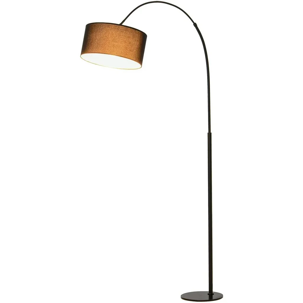 Floor lamp with 180° adjustable lampshade black