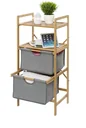 Bamboo laundry rack with 2 drawers - Bahari bathroom series
