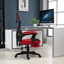 Gaming chair with footrest