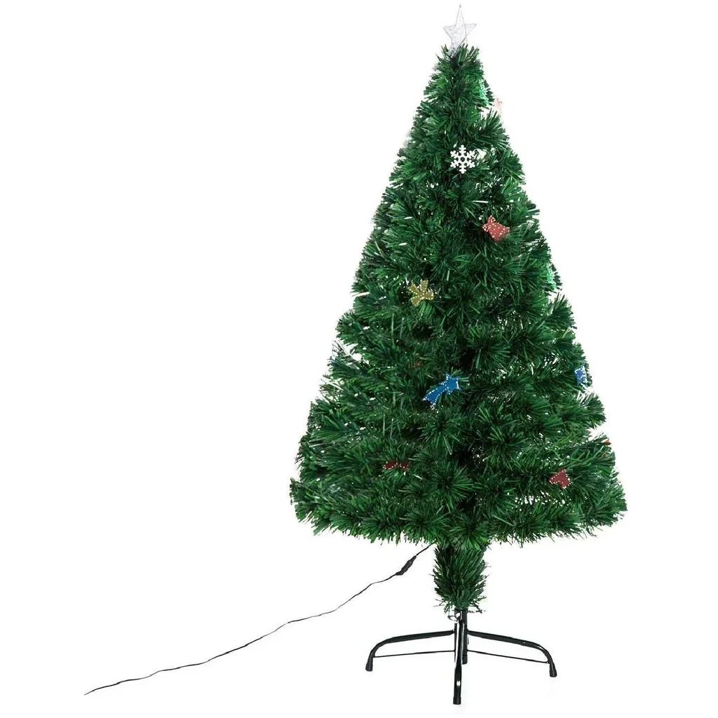 Christmas tree LED light fiber 120cm green