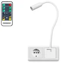 LED wall light Svetloba white with remote control