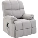 Massage chair with heat function and stand-up aid