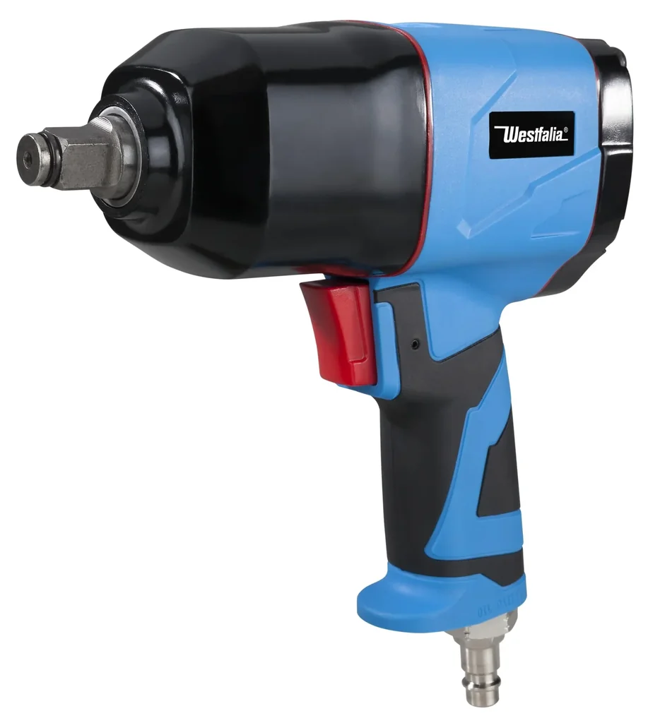 Pneumatic impact wrench with double impact mechanism