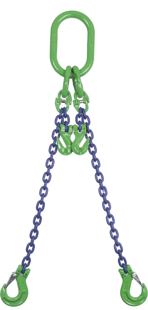 Sling chain 2GK10-GKH, Ø 13 mm x 1.0 m usable length, load capacity 9.5 t (0-45°) / 6.7 t (45-60°), 2-leg, GK 10
