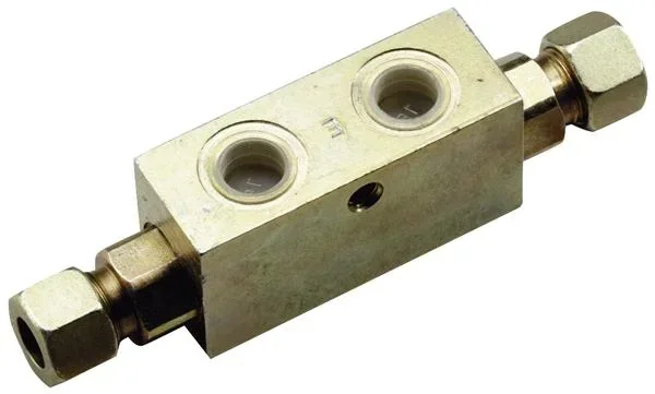 Locking block valve 3/8 - 300 bar - 2-way - for hydraulic top link